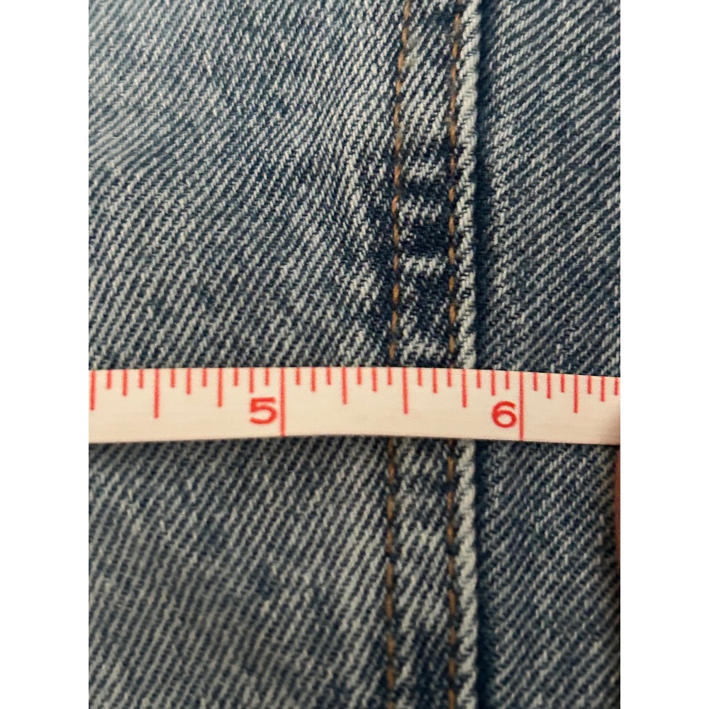 SO Girls Two-Tone Wide Leg Jeans Light Wash Blue Denim Size 10 High Waisted.J-72 - Picture 4 of 10